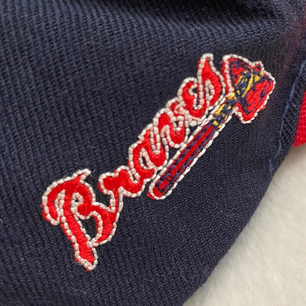 {VTG} Genuine Merchandise American Needle | Atlanta Braves Spellout Snapback Hat - Picture 3 of 15